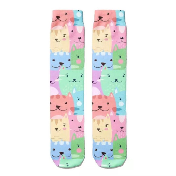 💝 Socks: Cats ~ Pastel 🐱💕