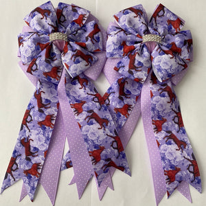 Show Bows: Horses Lavender 🐴 NEW