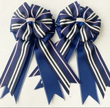 ❤️ Show Bows: Wellington Stripe Navy