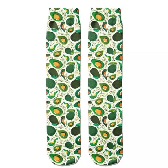 🧦 Boot Socks: Avocado Retro