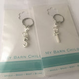 Bridle Charm: Monogram ~ Arial