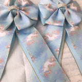 💙 Show Bows: Unicorns ~ Dancing/Light Blue