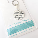 Bridle Charm: Inspirational ~ Bless this horse and rider