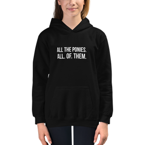 Youth Hoodie: All The Ponies