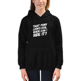 Youth Hoodie: That Pony Looks Evil ~ NEW