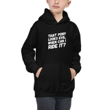 Youth Hoodie: That Pony Looks Evil ~ NEW