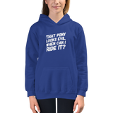 Youth Hoodie: That Pony Looks Evil ~ NEW