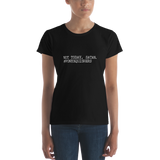 Women's short sleeve t-shirt: Not today, Satan. #ponysquishers ✨ NEW ✨