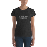 Women's short sleeve t-shirt: Not today, Satan. #ponysquishers ✨ NEW ✨