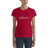Women's short sleeve t-shirt: Not today, Satan. #ponysquishers ✨ NEW ✨