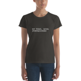 Women's short sleeve t-shirt: Not today, Satan. #ponysquishers ✨ NEW ✨
