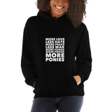 Unisex Hoodie: More Ponies