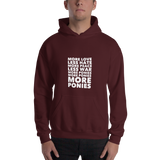 Unisex Hoodie: More Ponies