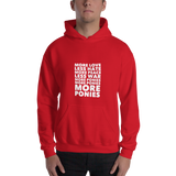 Unisex Hoodie: More Ponies