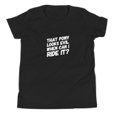 Youth Tee: That Pony Looks Evil